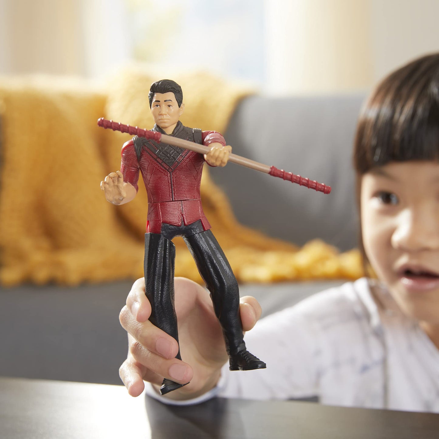 Marvel Shang-Chi Action Figure – Legend of the Ten Rings 6-Inch Figure with Staff Weapon (Hasbro)