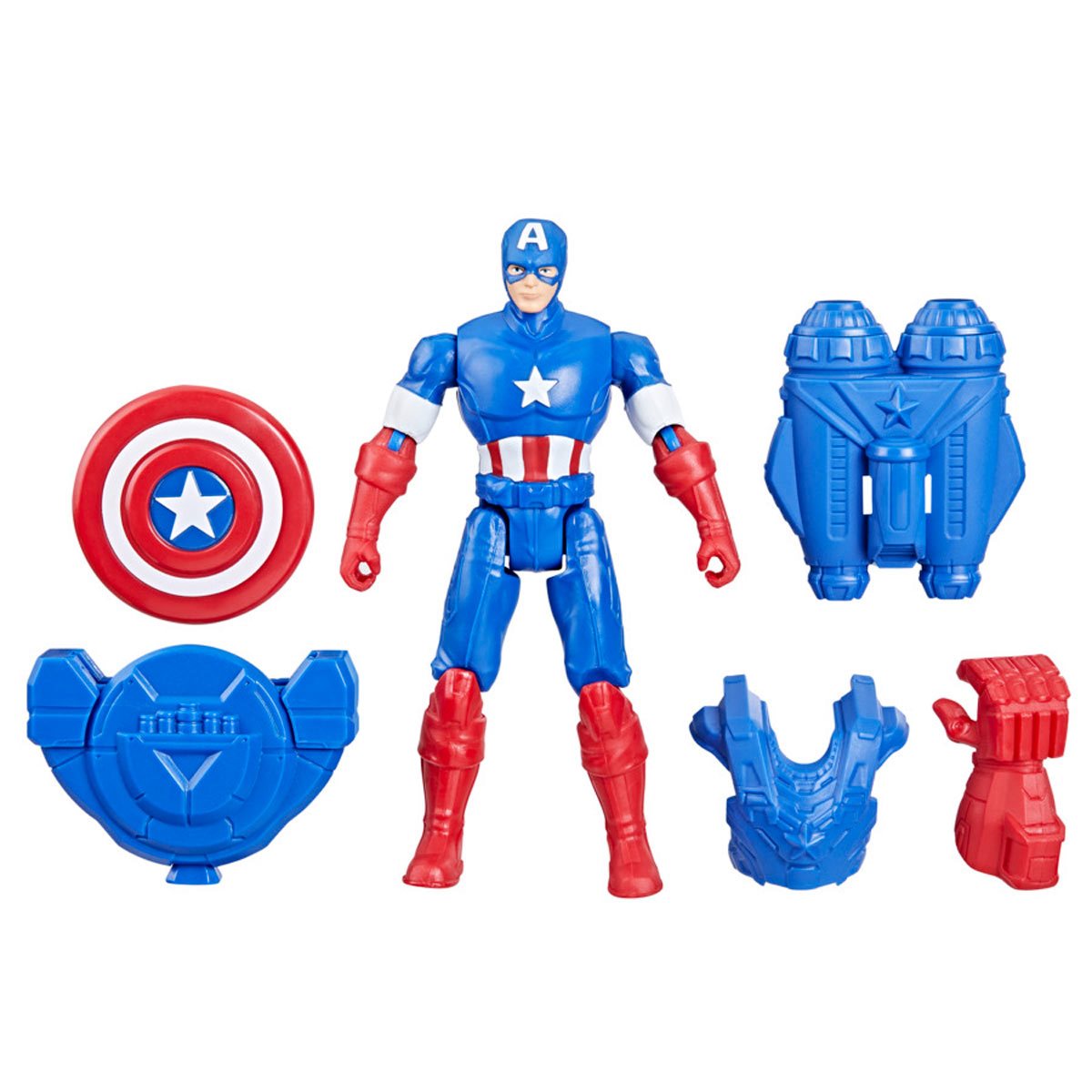 Marvel Avengers Captain America Battle Gear Action Figure – Shield Blast Accessories