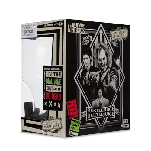 Movie Maniacs Beetlejuice 2 Chase Figure – 6-Inch Posed Figure by McFarlane Toys