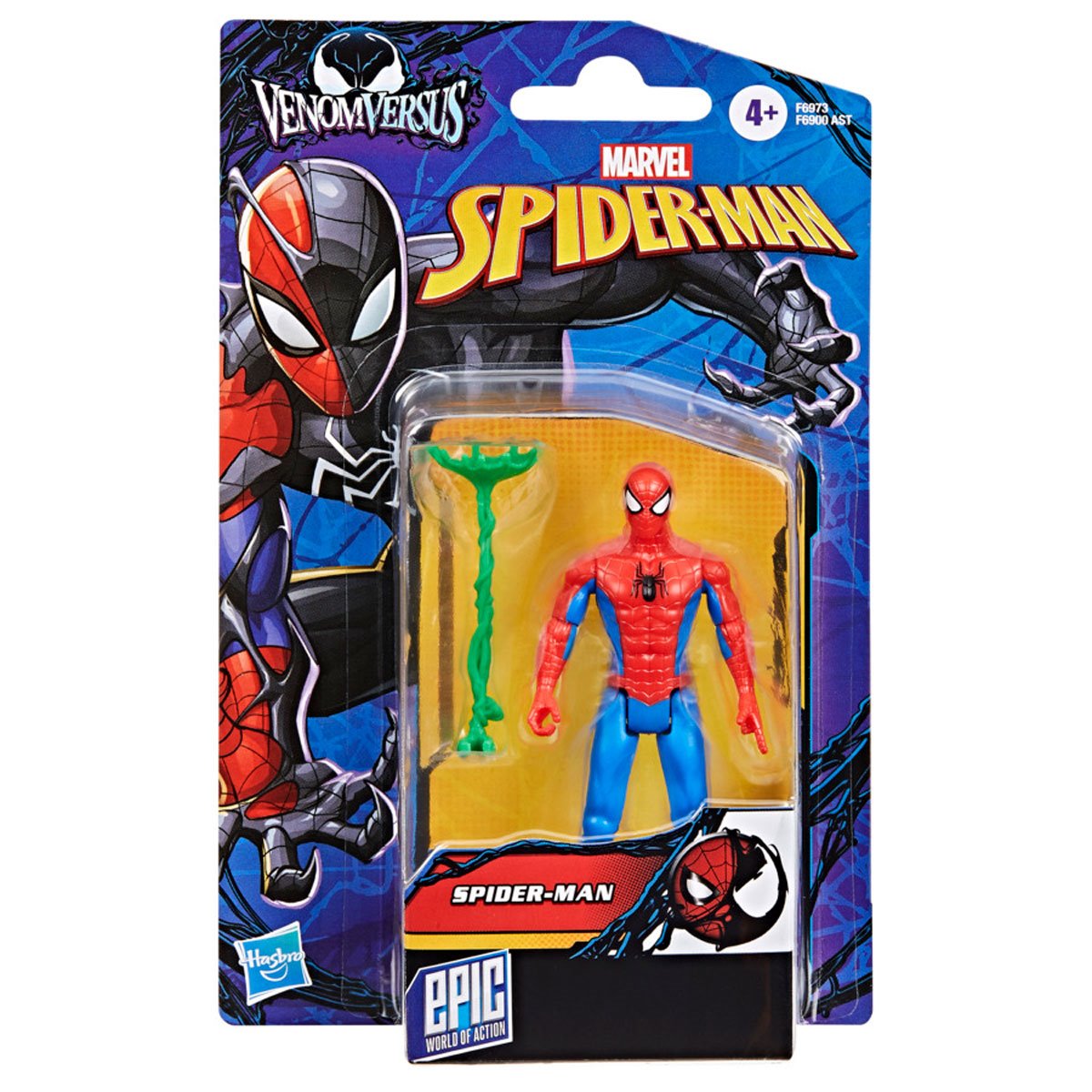 Marvel Spider-Man Epic Hero Series 4-Inch Action Figure – Green Web Accessory