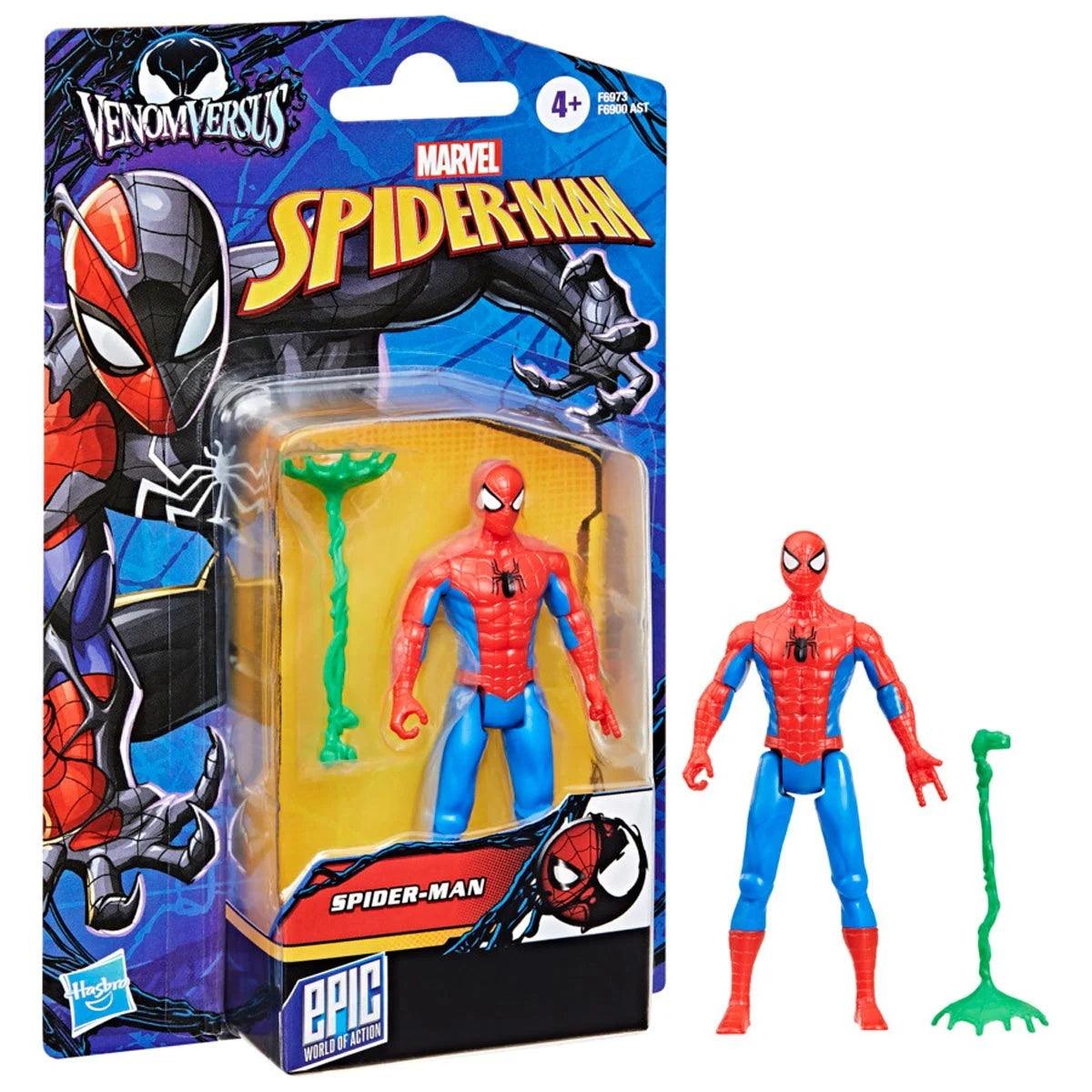 Marvel Spider-Man Epic Hero Series 4-Inch Action Figure – Green Web Accessory