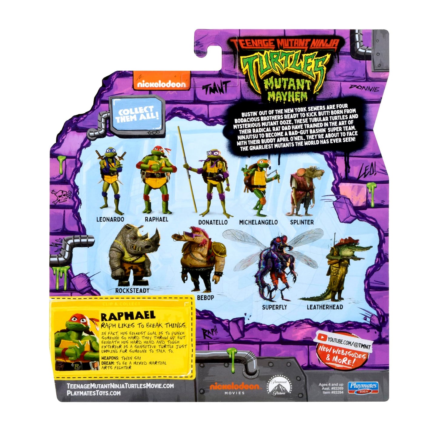 Teenage Mutant Ninja Turtles: Mutant Mayhem Raphael Basic Action Figure