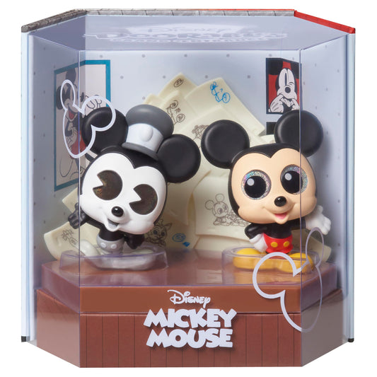 Disney Mickey Mouse Collector 2-Pack Figures – Classic Steamboat Mickey & Modern Mickey (Official Disney)