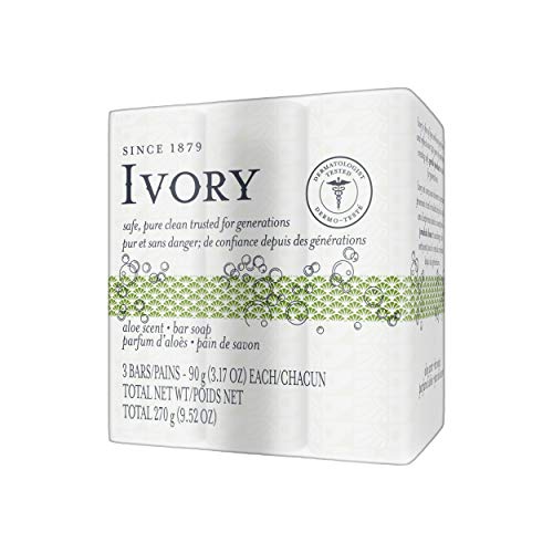 Ivory Clean Aloe Scent Bar Soap – 10 Bars (4 oz Each) | Pure & Gentle Formula