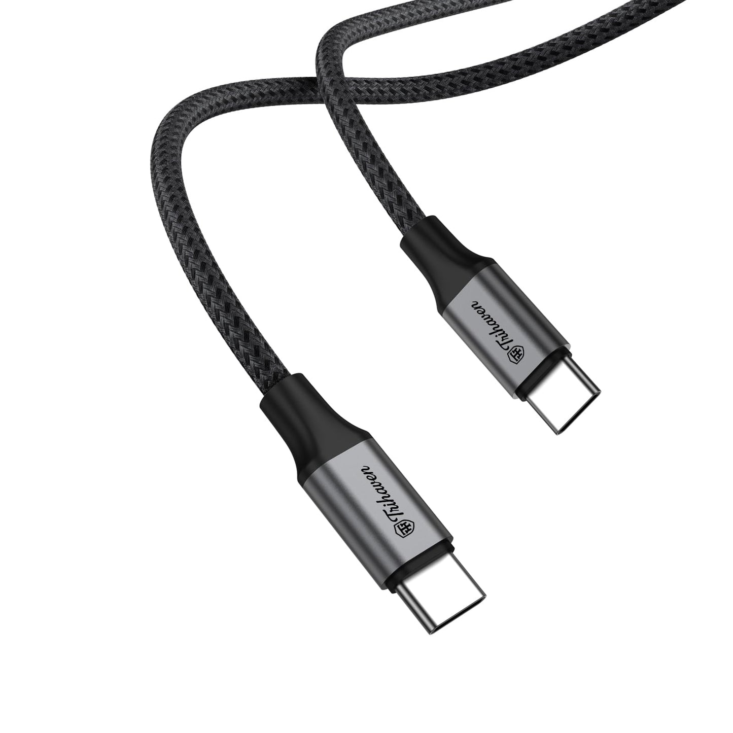 Trihaven USB-C to USB-C Fast Charging Cable – 60W PD, Nylon Braided