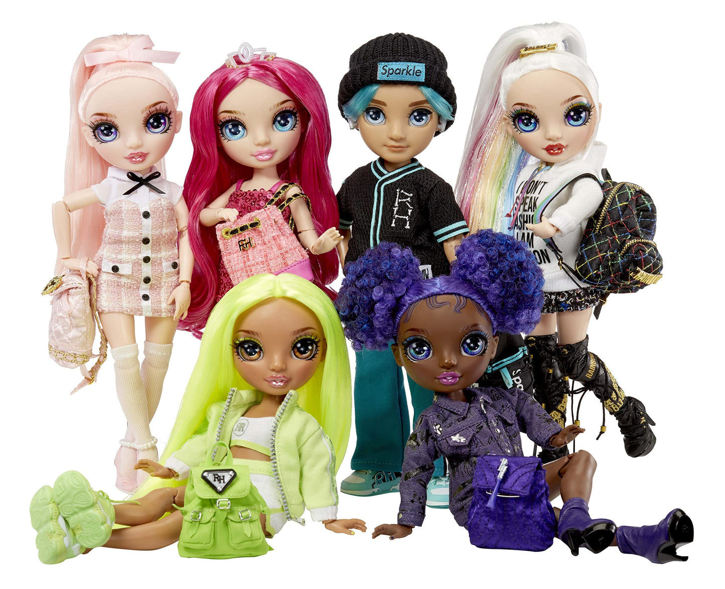 Rainbow High Jr High Series 2 Krystal Bailey- 9" Purple Posable Fashion Doll with Designer Accessories and Open/Close Backpack. Great Toy Gift for Kids Ages 6-12 Years Old & Collectors