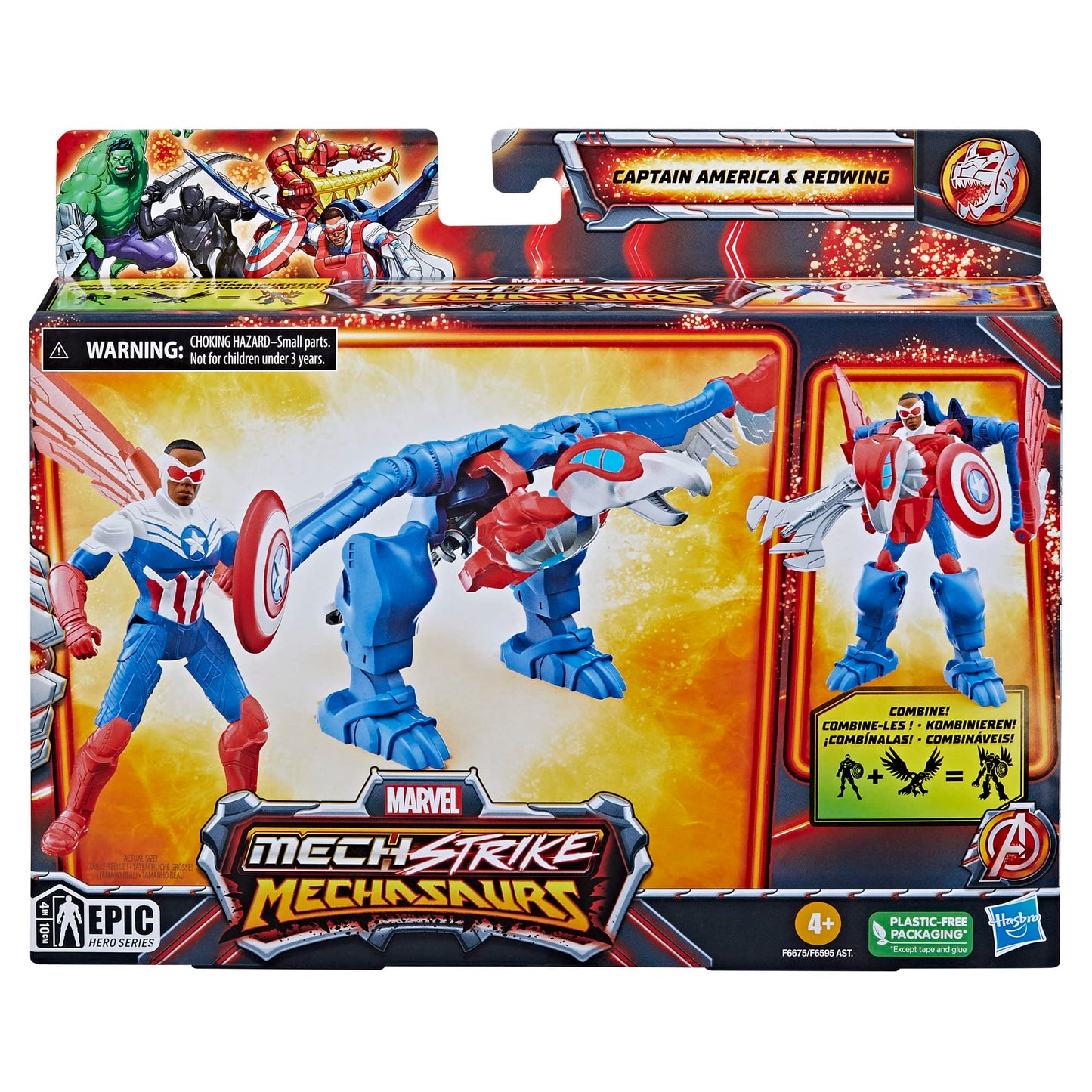 Captain America Redwing Mechasaur action figure set Marvel Epic Hero Series