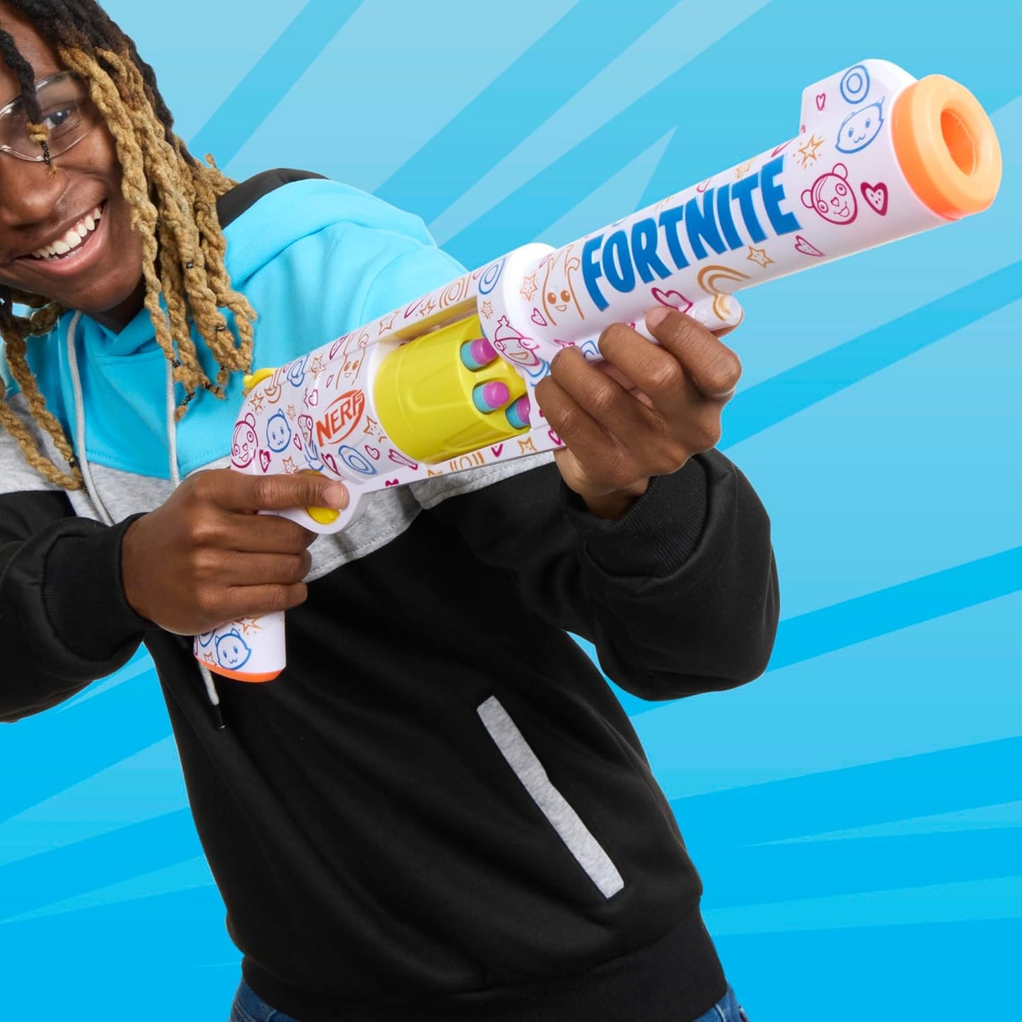👉 Nerf Fortnite Frenz-4-Ever Dart Blaster – Includes 6 Darts + Exclusive Fortnite Code