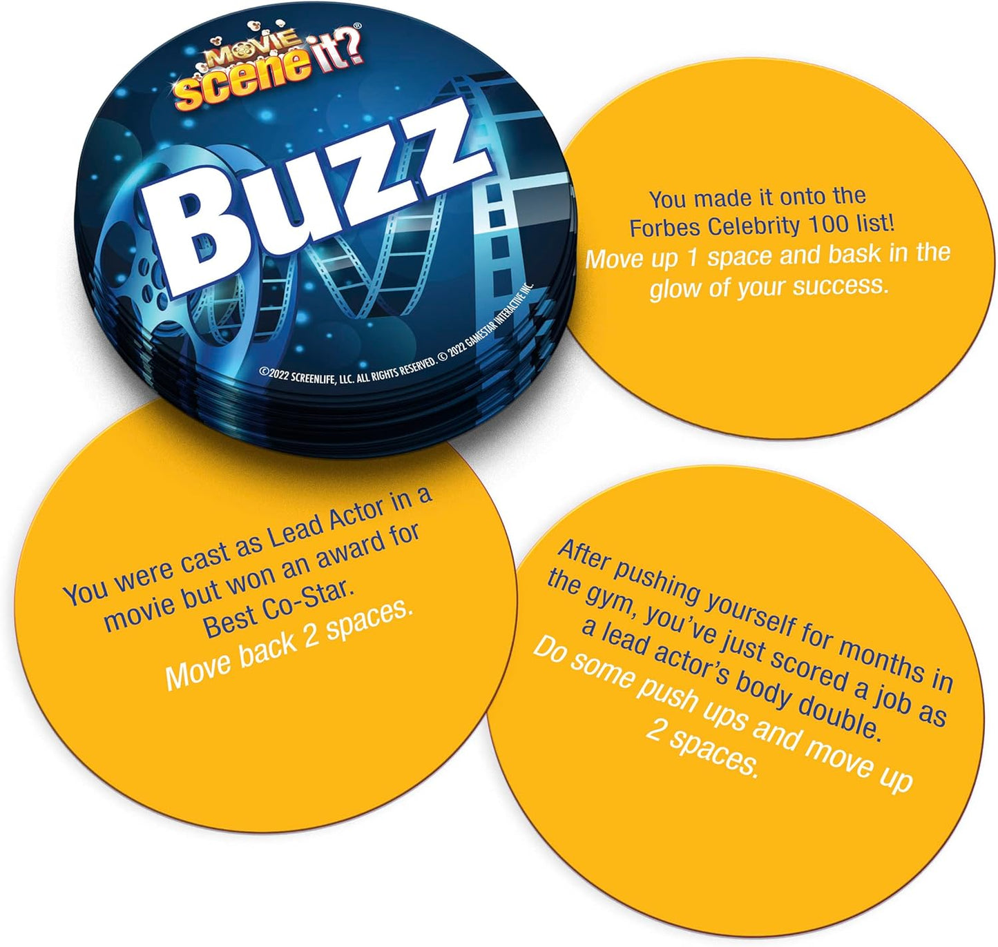 Scene It? Movie Trivia Game – Gamestar Edition with Streaming Movie Clips (Ages 13+, Family & Party Game)