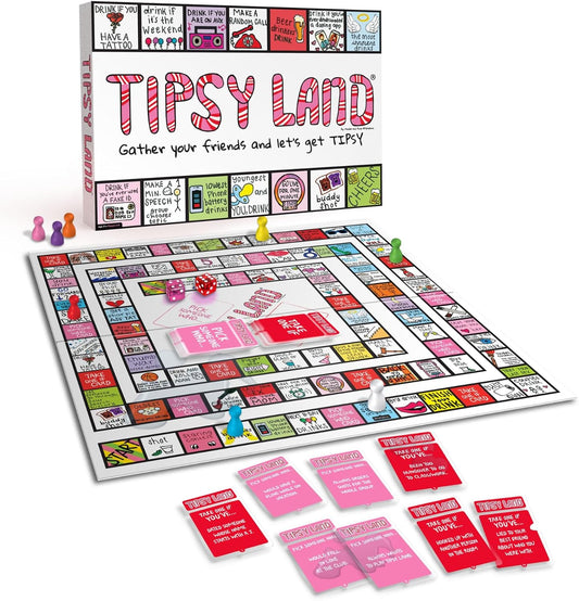 Tipsy Land Adult Drinking Party Game – Fun Card Game for Friends & Game Night