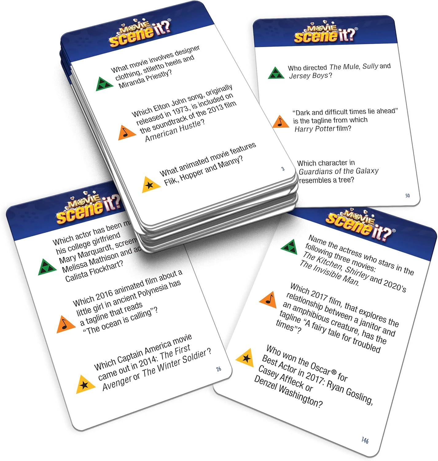 Scene It? Movie Trivia Game – Gamestar Edition with Streaming Movie Clips (Ages 13+, Family & Party Game)