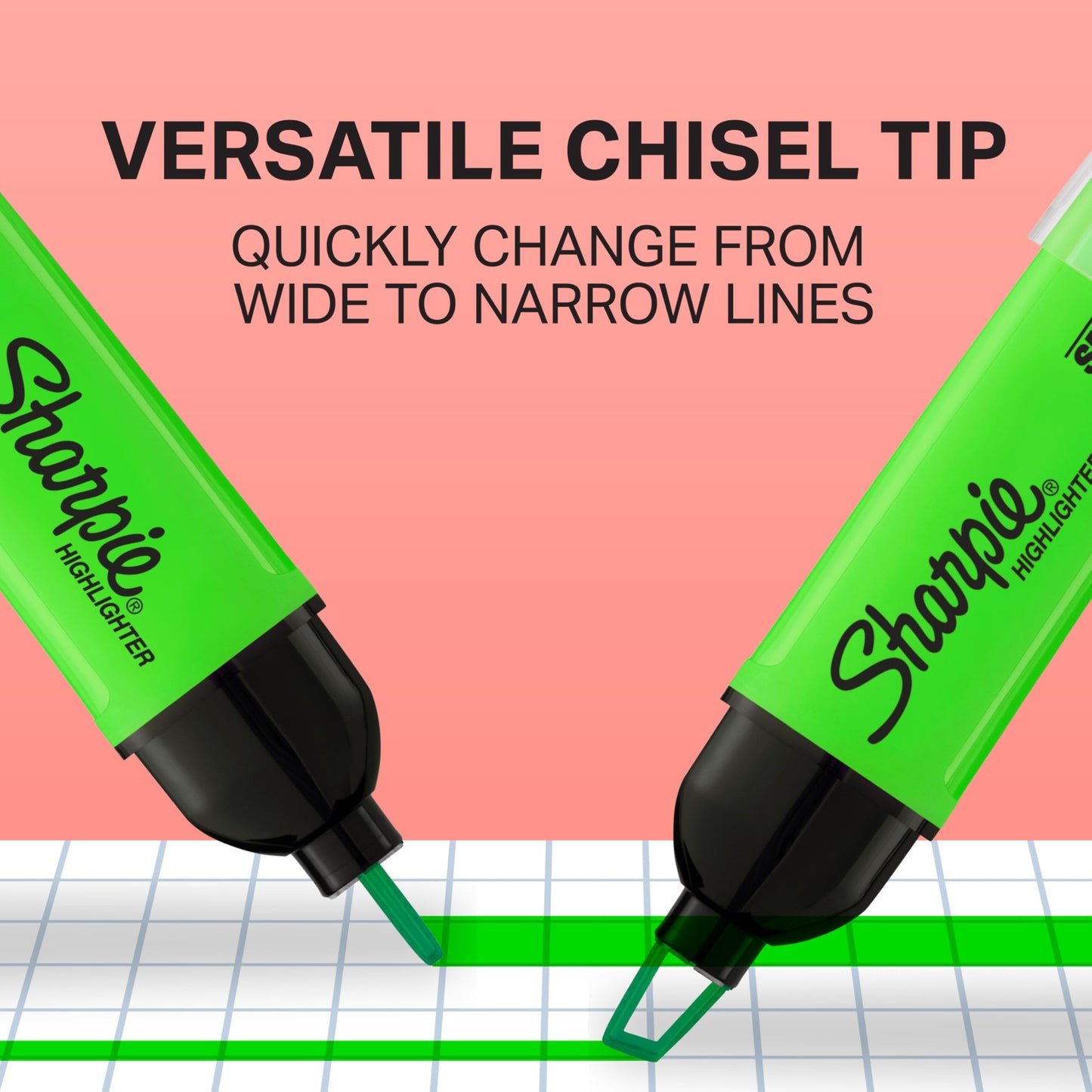 Sharpie Clear View Highlighters 3 Pack – Smear Guard, Chisel Tip, Assorted Colors