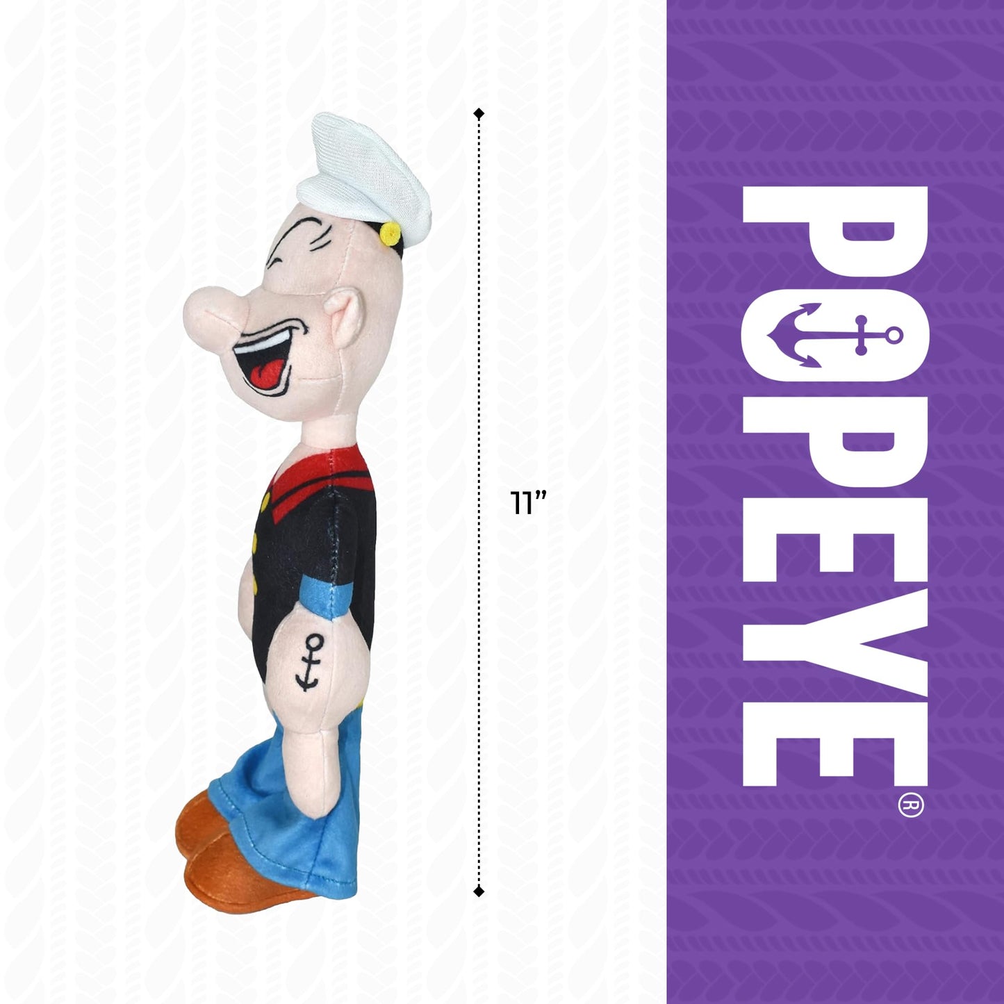 Multipet Popeye Dog Plush Toy - Toys for Dogs All Age - Extra Soft Plush Dog Toy - Toy for Cuddling & Playing