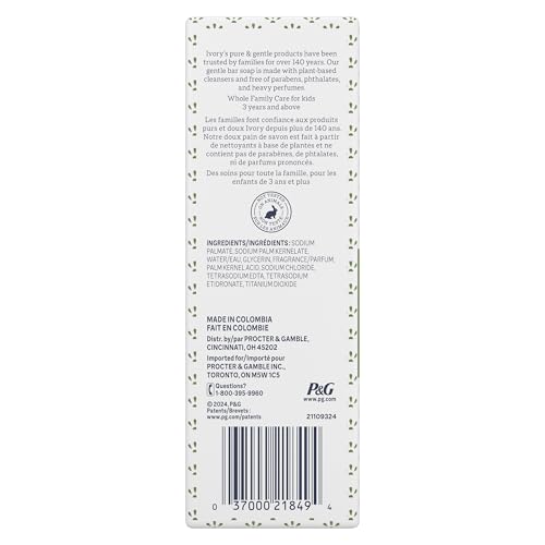 Ivory Clean Aloe Scent Bar Soap – 10 Bars (4 oz Each) | Pure & Gentle Formula