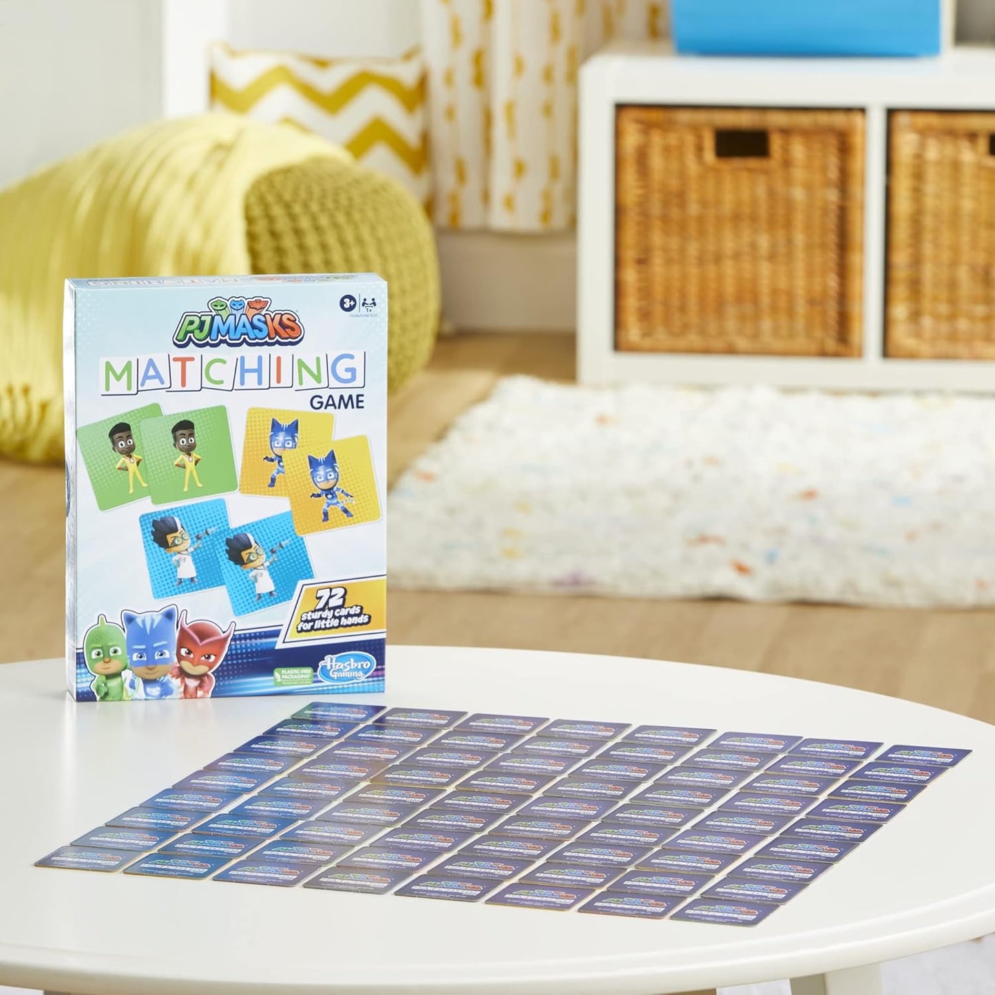 PJ Masks Matching Game for Kids – Memory Card Game with 72 Sturdy Cards | Hasbro Gaming | Ages 3+