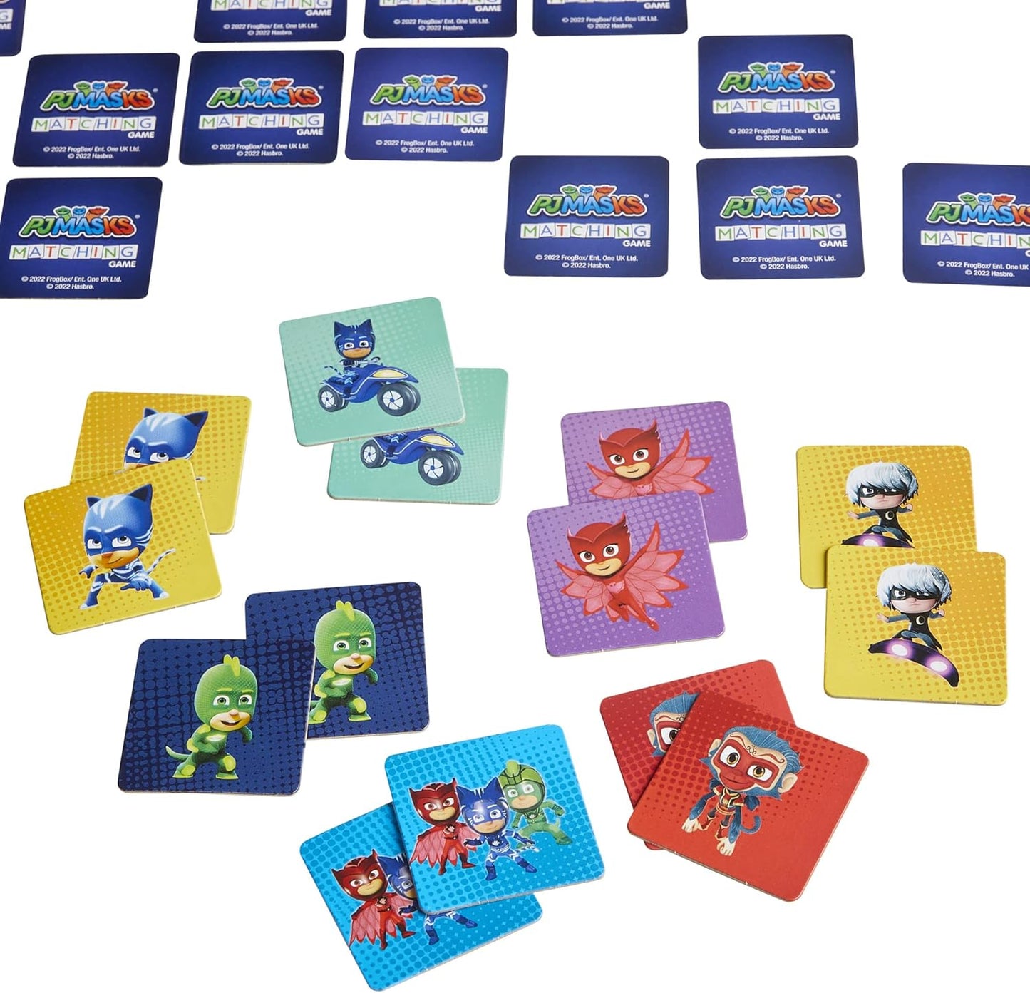 PJ Masks Matching Game for Kids – Memory Card Game with 72 Sturdy Cards | Hasbro Gaming | Ages 3+