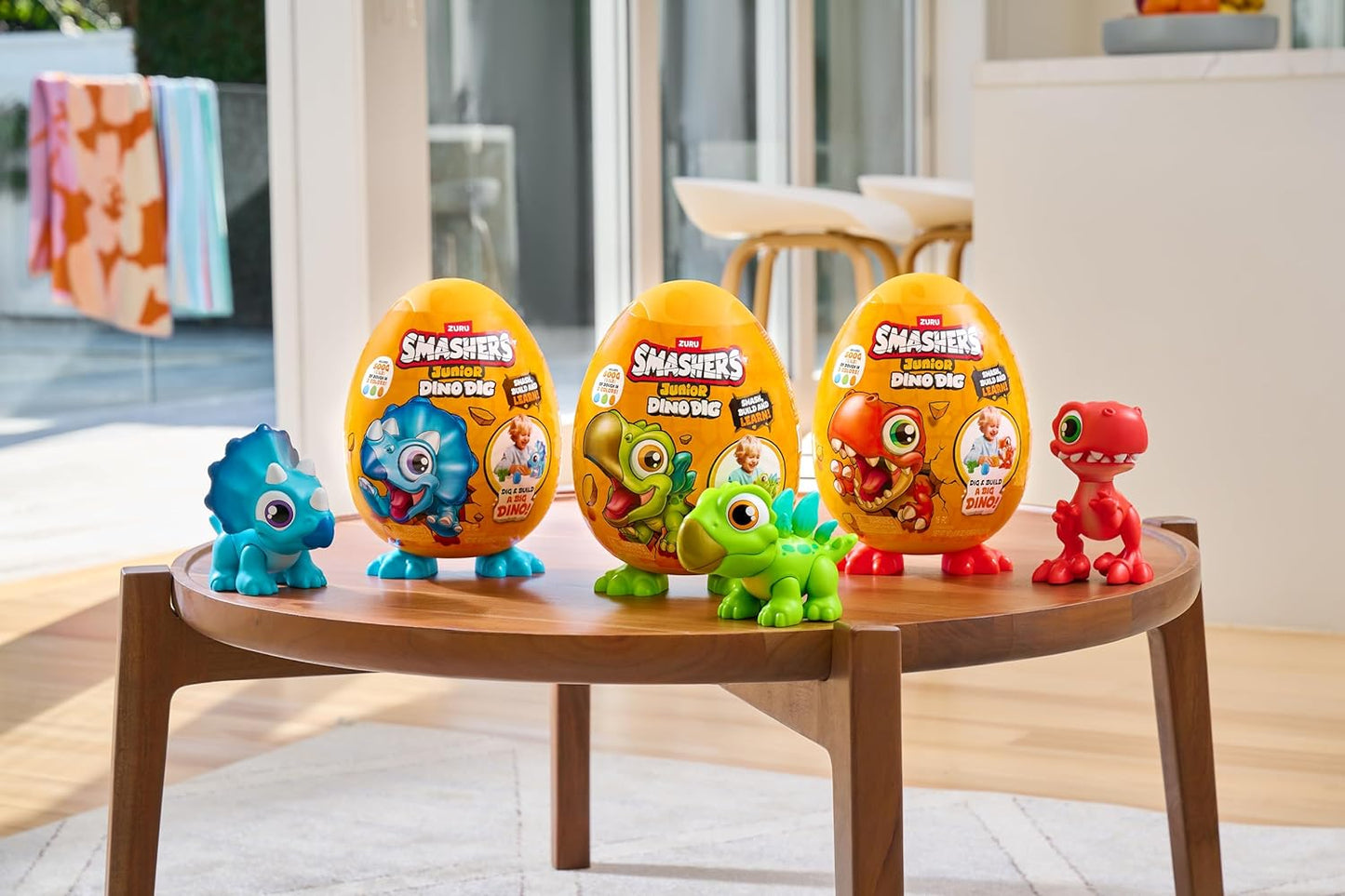 ZURU Smashers Junior Dino Dig Egg Dinosaur Toy – Build & Learn Playset