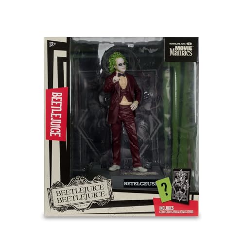 Movie Maniacs Beetlejuice 2 Chase Figure – 6-Inch Posed Figure by McFarlane Toys