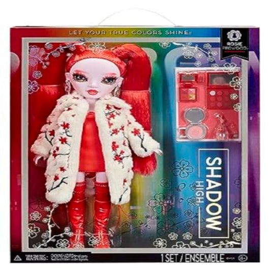 Rainbow High Shadow High Rosie - Red Fashion Doll. Fashionable Outfit, Extra Long Hair & 10+ Colorful Play Accessories. Great Gift for Kids 4-12 Years Old & Collectors