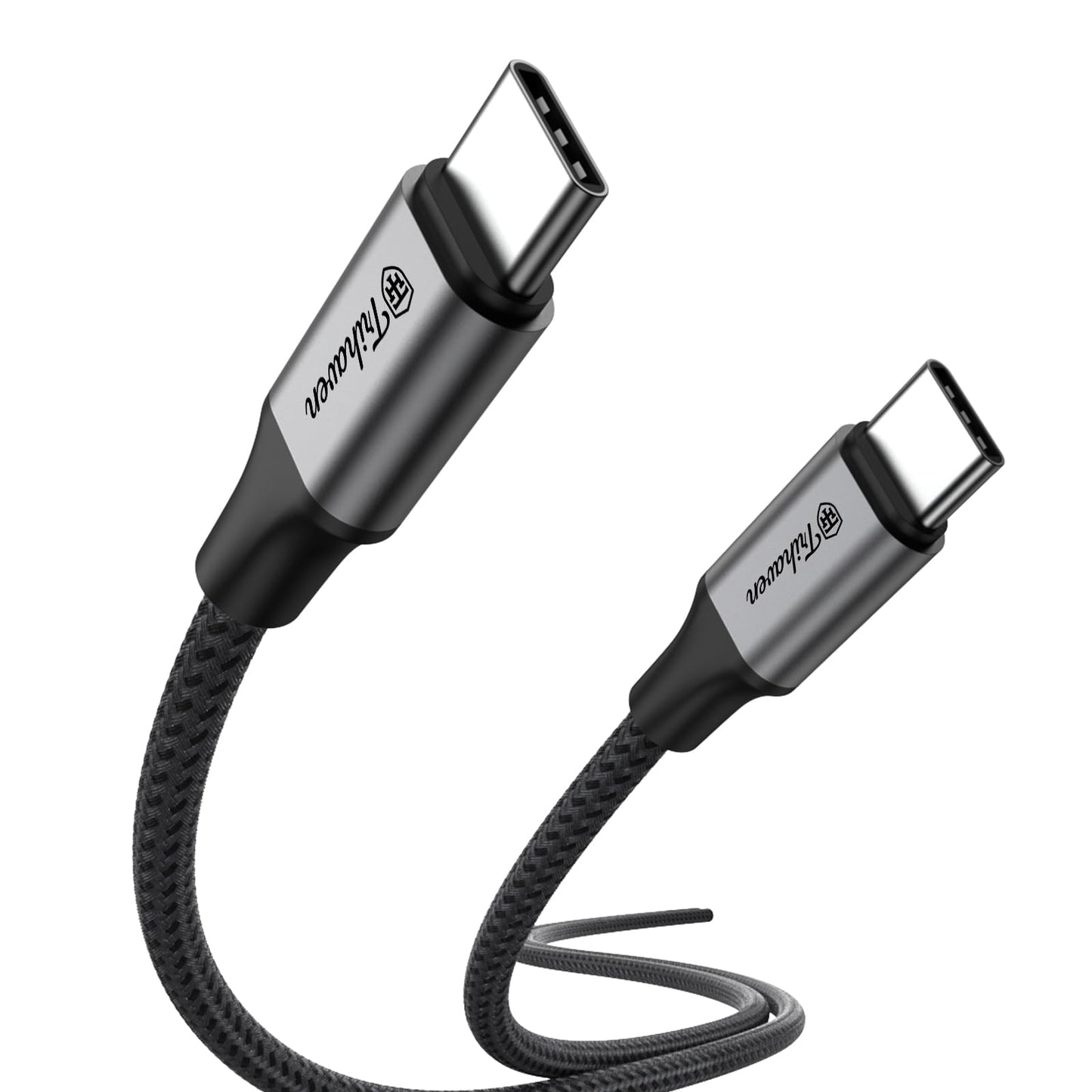 Trihaven USB-C to USB-C Fast Charging Cable – 60W PD, Nylon Braided