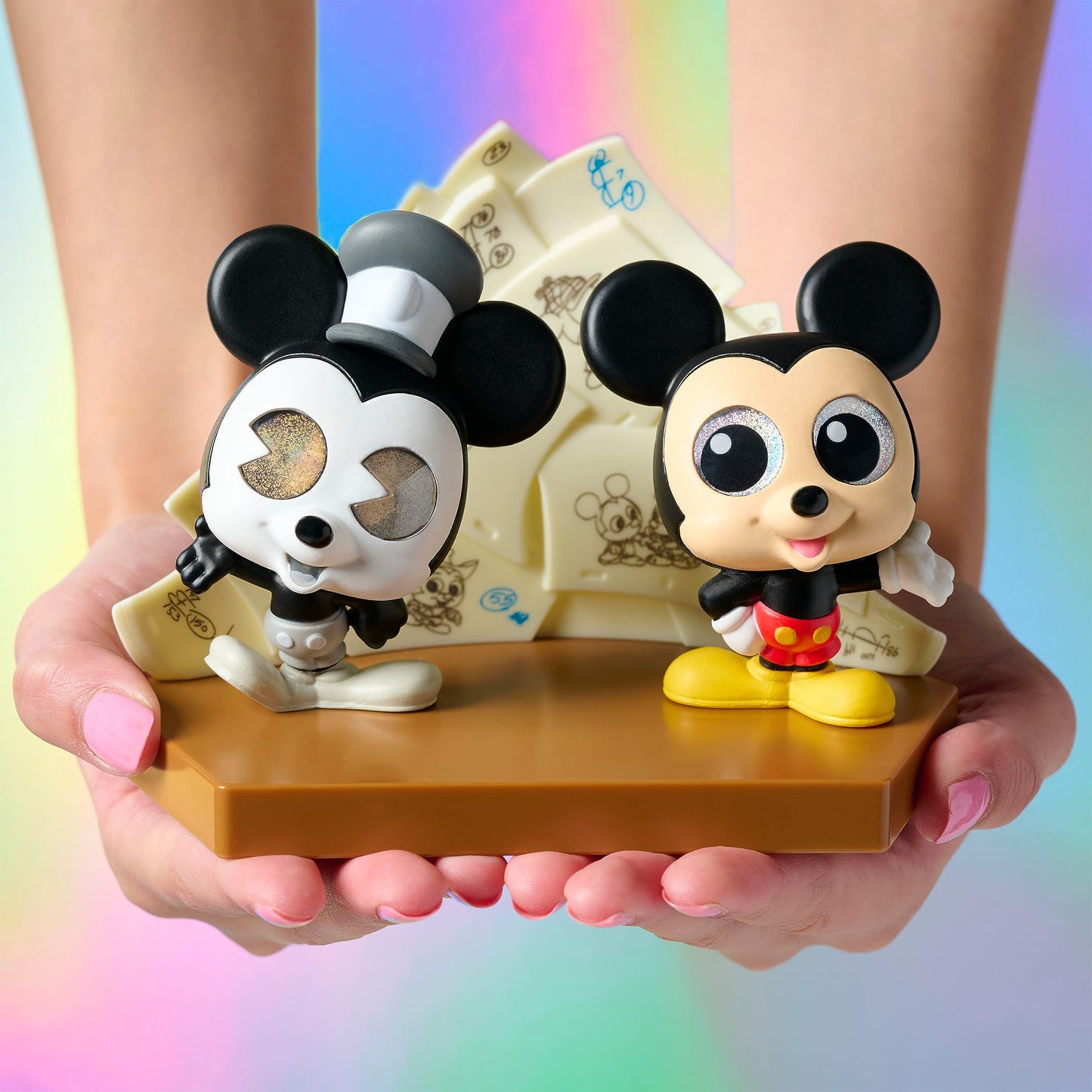 Disney Mickey Mouse Collector 2-Pack Figures – Classic Steamboat Mickey & Modern Mickey (Official Disney)