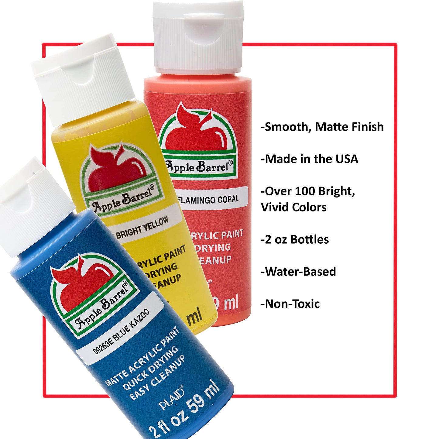 Plaid Apple Barrel Glow-in-The-Dark 2-Ounce Acrylic Paint
