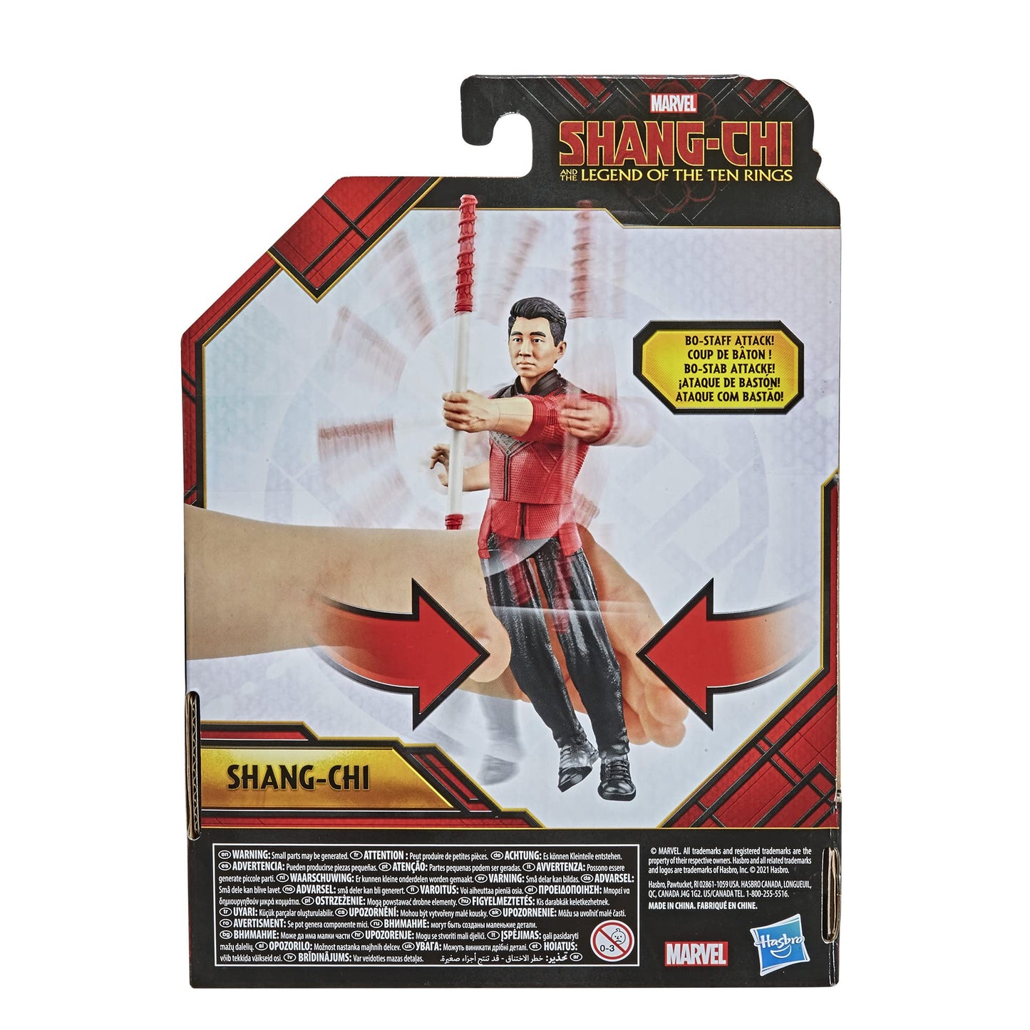 Marvel Shang-Chi Action Figure – Legend of the Ten Rings 6-Inch Figure with Staff Weapon (Hasbro)