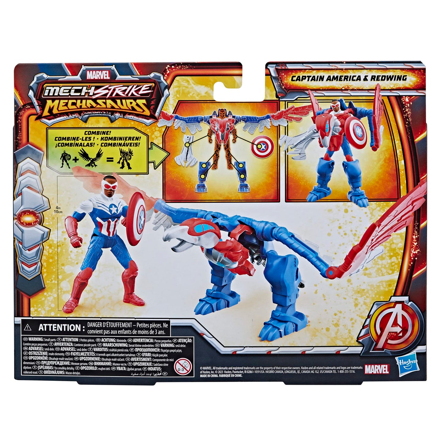 Captain America Redwing Mechasaur action figure set Marvel Epic Hero Series