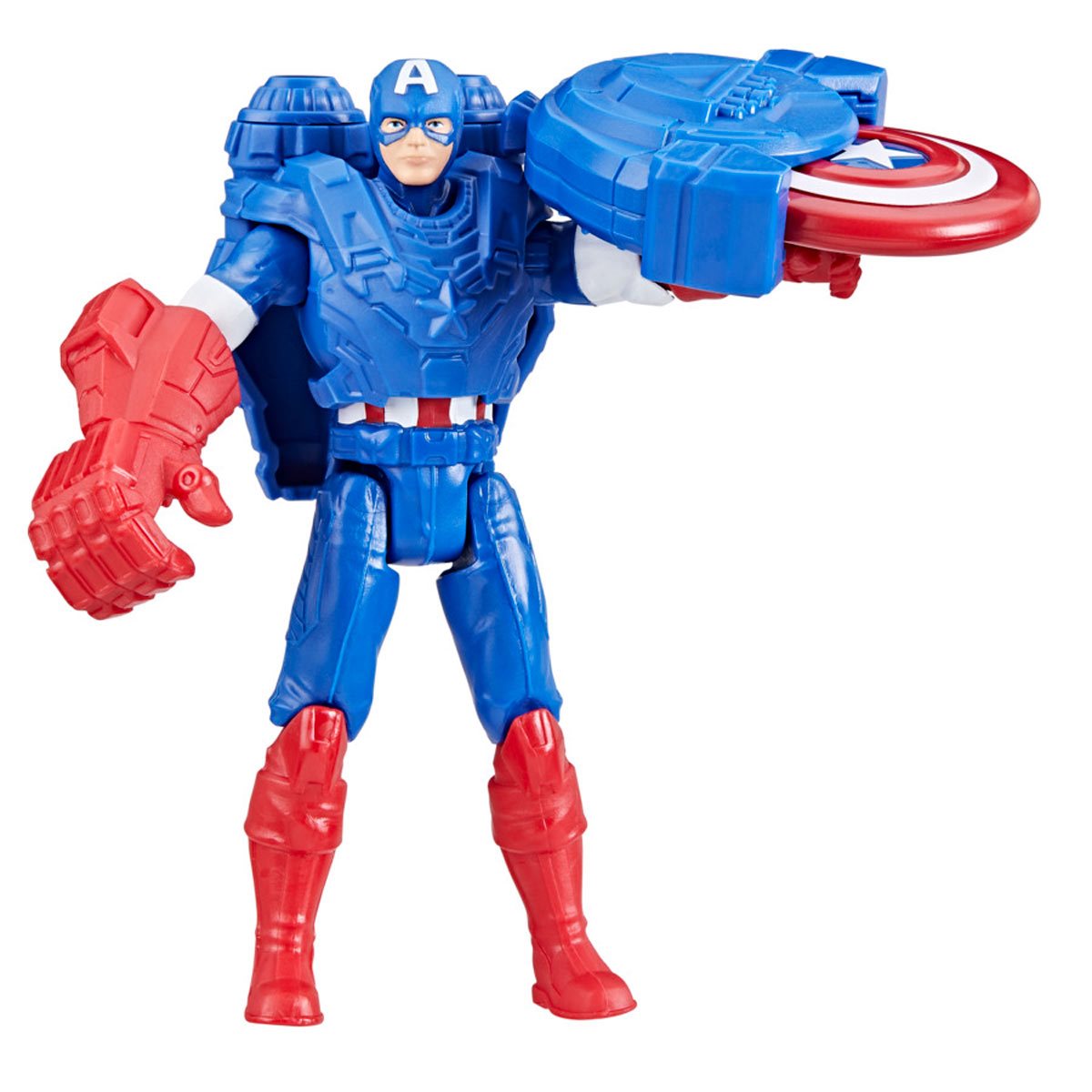 Marvel Avengers Captain America Battle Gear Action Figure – Shield Blast Accessories
